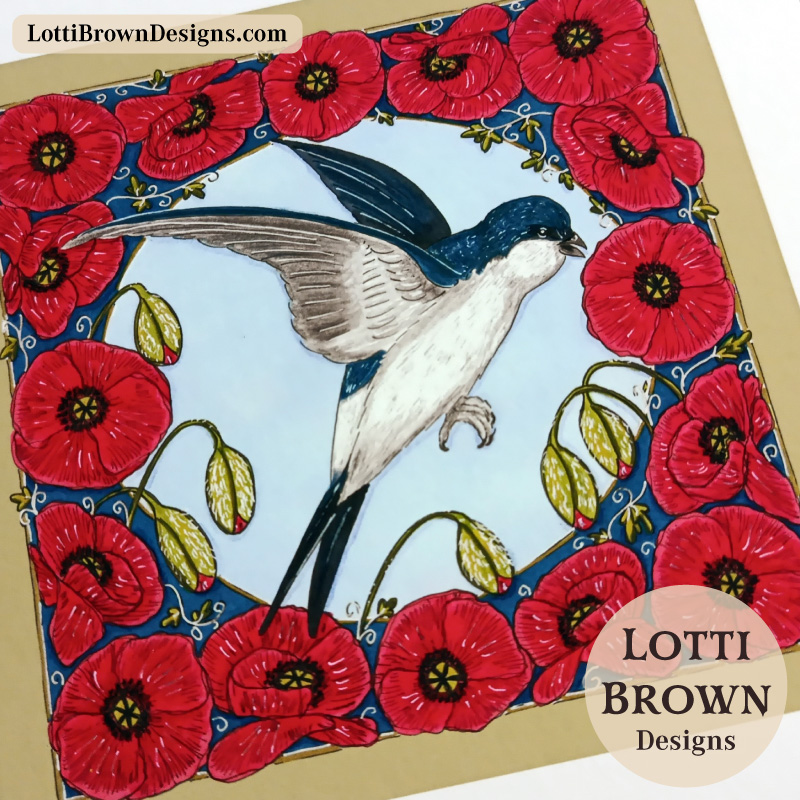 House martin art print