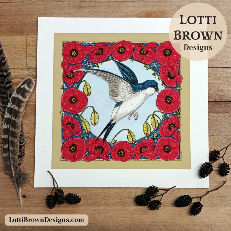 House martin art print