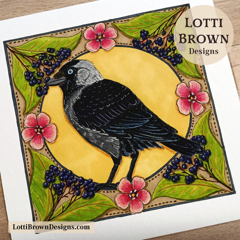 Jackdaw art print