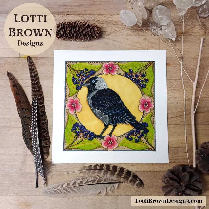 Jackdaw art print