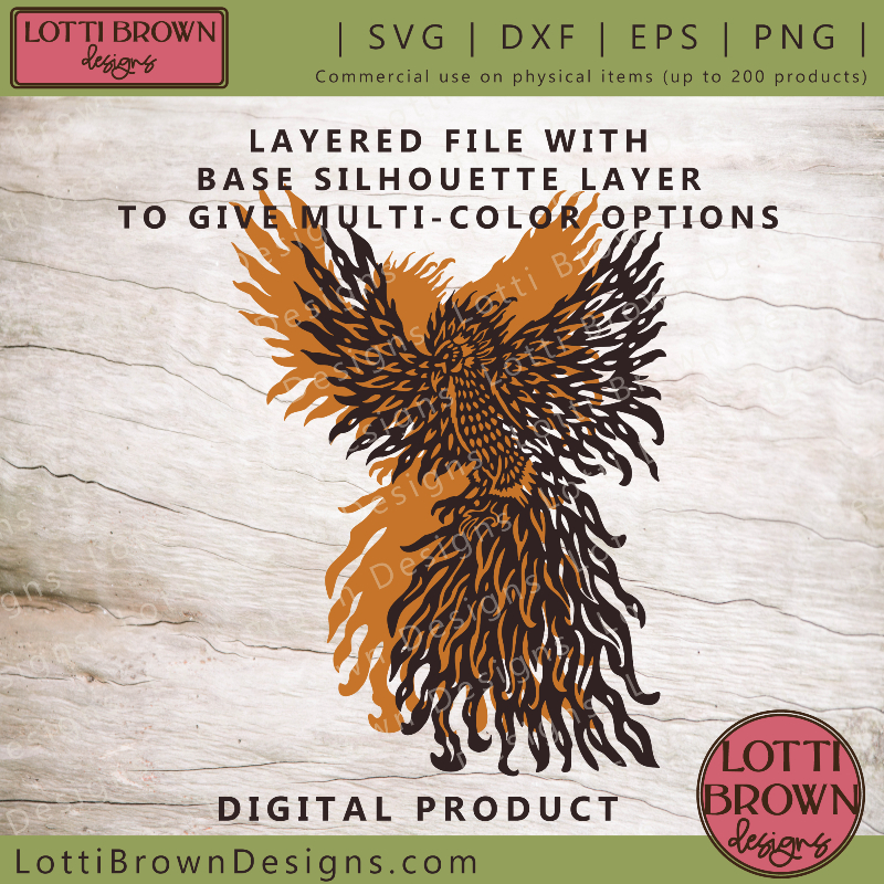 Phoenix SVG 2 layers