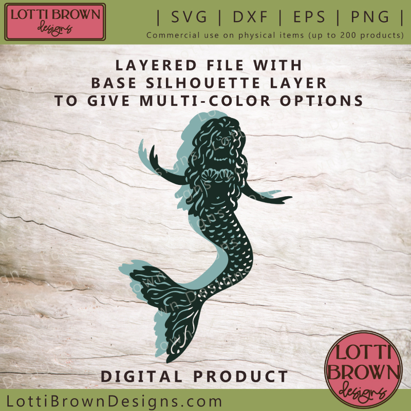 Layered mermaid SVG file