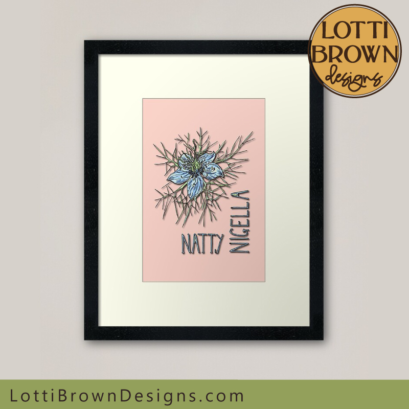 Natty Nigella art print