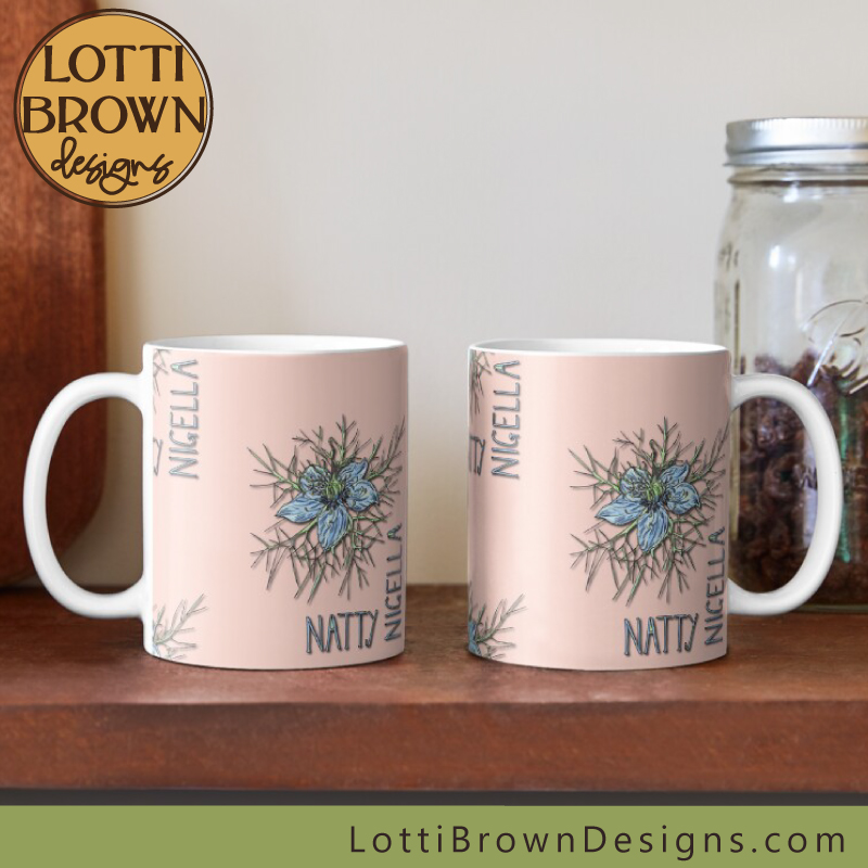 Nigella pink china mugs