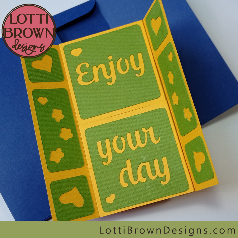 Enjoy your day! - never ending card unfolding