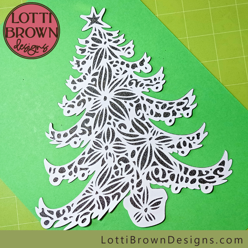 Papercut Christmas tree