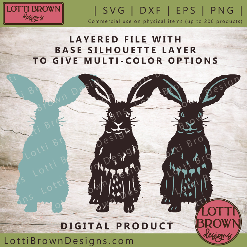 Layer options for the rabbit SVG file