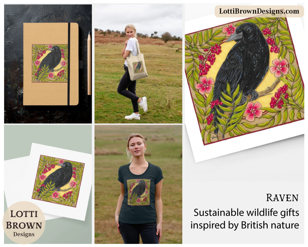 Raven art prints & products by Lotti Brown Raven art prints & products by Lotti Brown