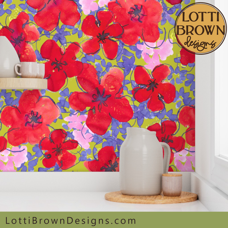 Red poppy wallpaper