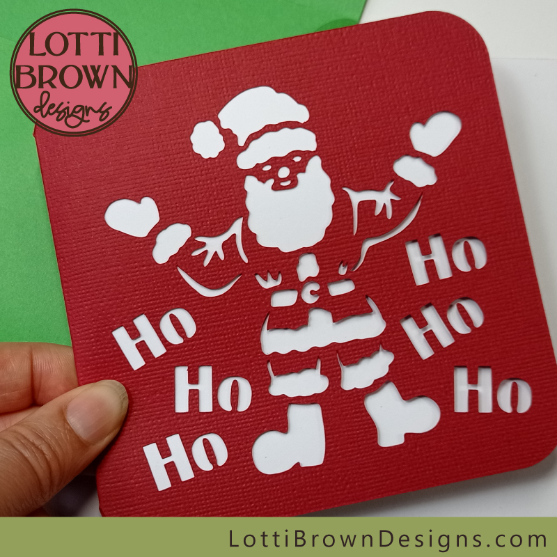 Santa Christmas card template