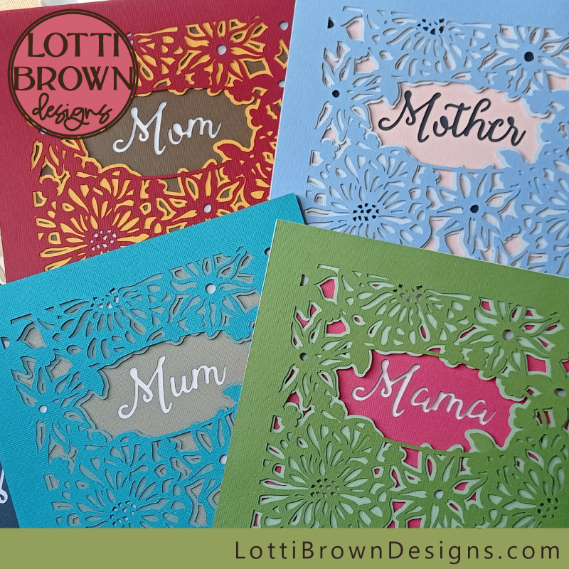 Colourful inspiration for the Mother's Day shadow box ideas