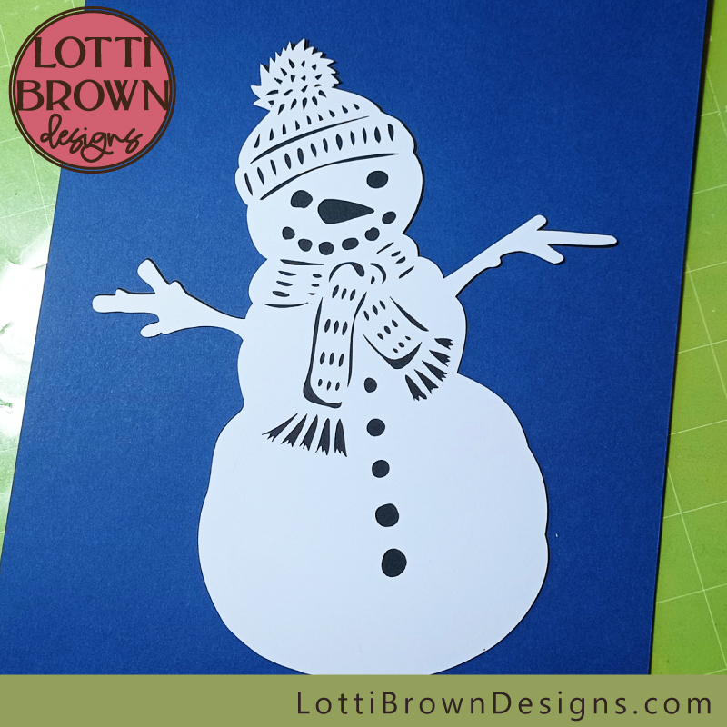 Two-layered snowman SVG