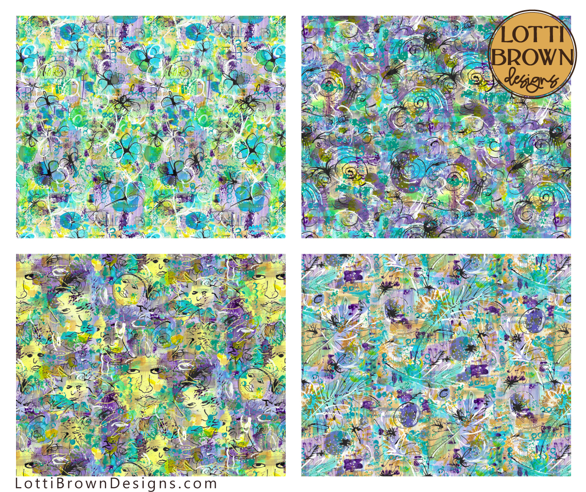 Celestial painted patterns