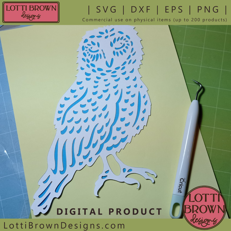Sweet Owl SVG papercut