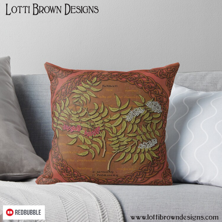 Celtic Rowan cushion
