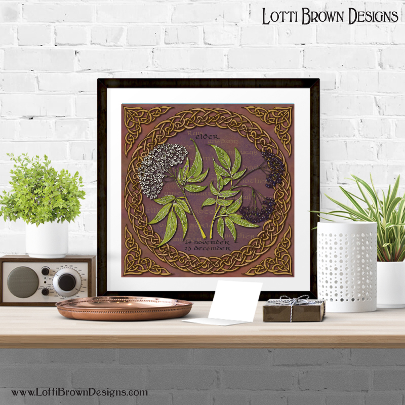 Elder tree art print