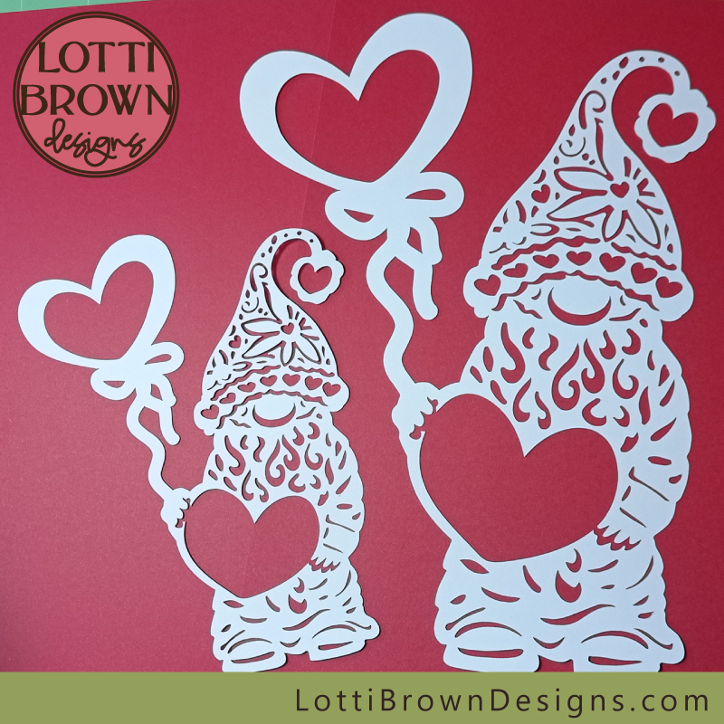 Valentine gnome SVG files - top layers only