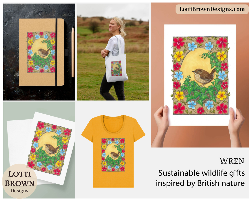 Wren art prints and products