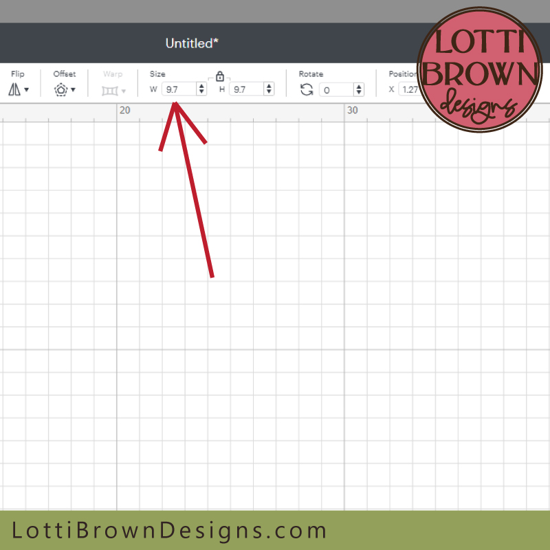 Type in the correct measurements in cm or inches