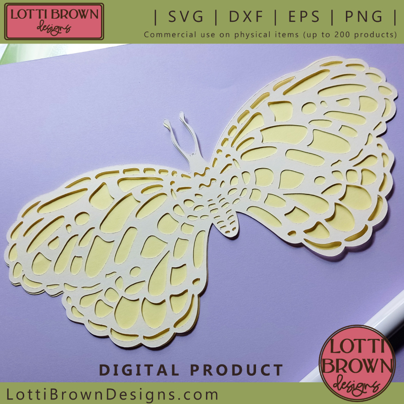 Pretty butterfly papercut
